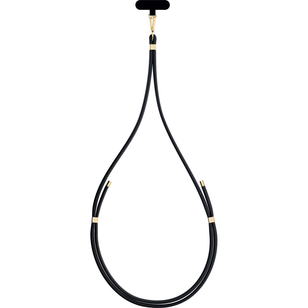 Handy-Schlüsselband 3mk EasyClip Elite, Schwarz und Golden