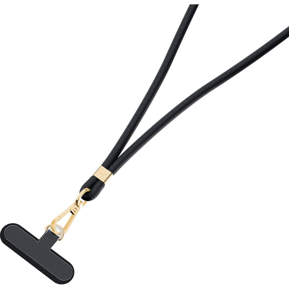 Handy-Schlüsselband 3mk EasyClip Elite, Schwarz und Golden