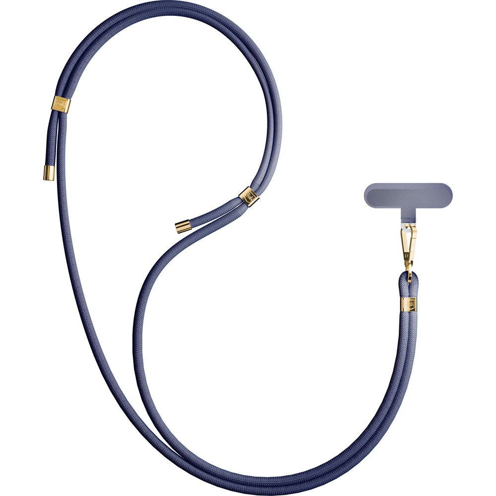 Handy-Schlüsselband 3mk EasyClip Elite, Dunkelblau und Golden