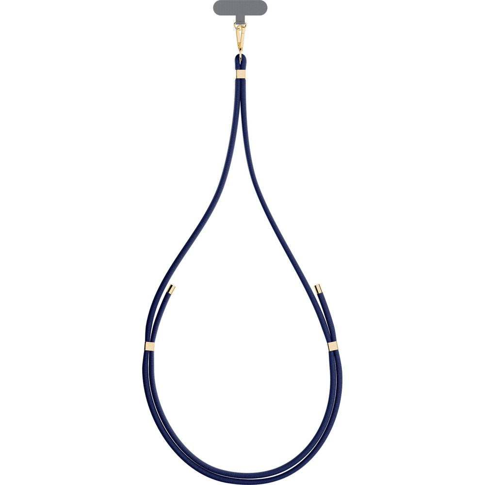 Handy-Schlüsselband 3mk EasyClip Elite, Dunkelblau und Golden