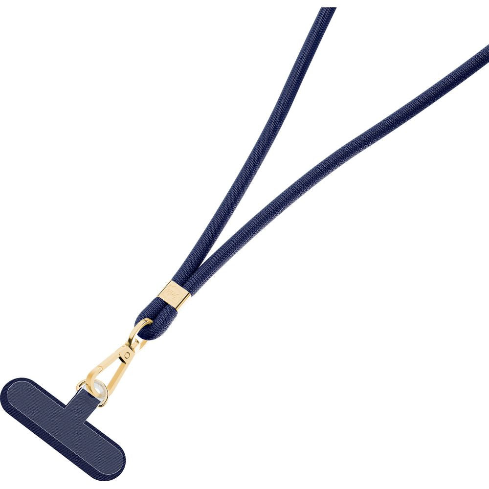 Handy-Schlüsselband 3mk EasyClip Elite, Dunkelblau und Golden