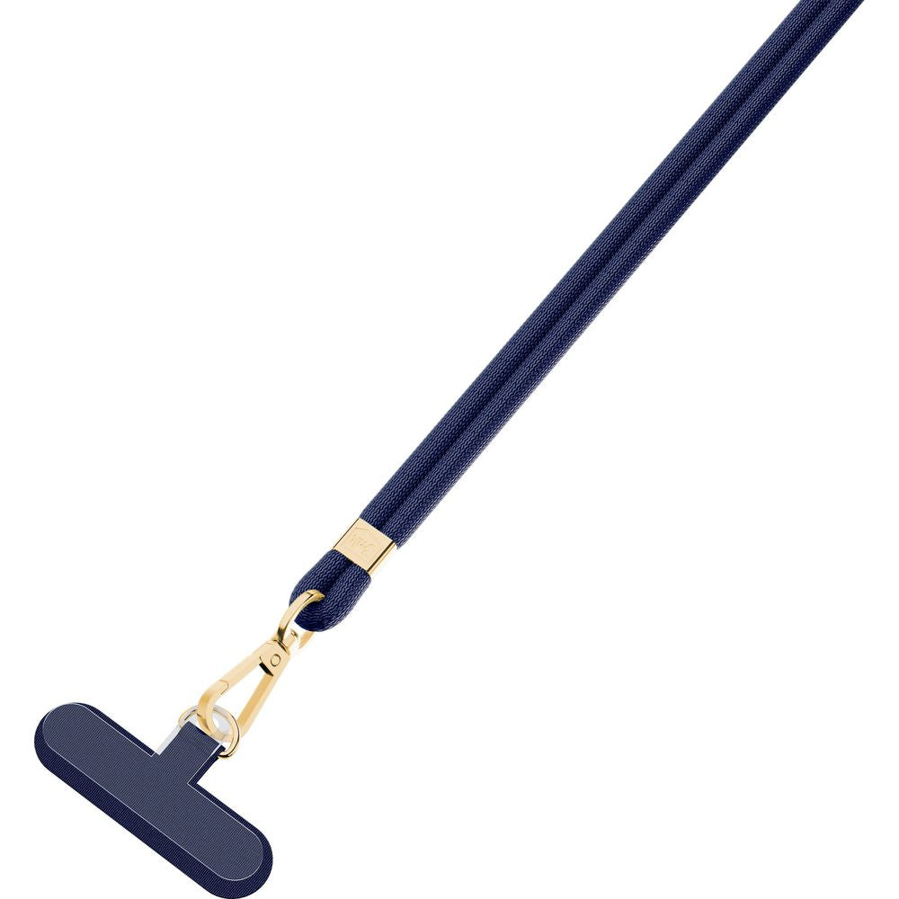 Handy-Schlüsselband 3mk EasyClip Elite, Dunkelblau und Golden