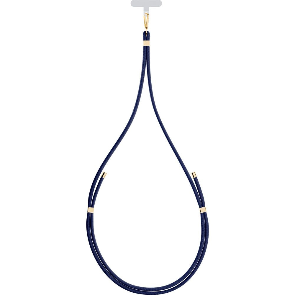 Handy-Schlüsselband 3mk EasyClip Elite, Dunkelblau und Golden