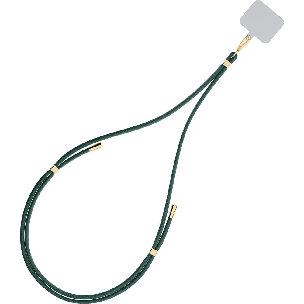 Handy-Schlüsselband 3mk EasyClip, Dunkelgrün und Golden