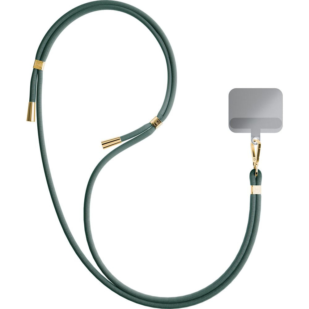 Handy-Schlüsselband 3mk EasyClip, Dunkelgrün und Golden