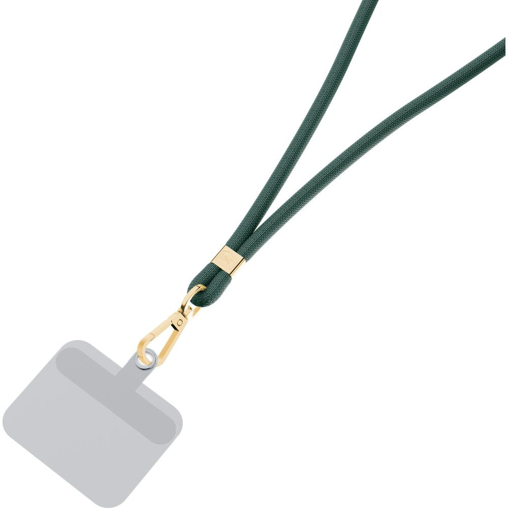 Handy-Schlüsselband 3mk EasyClip, Dunkelgrün und Golden