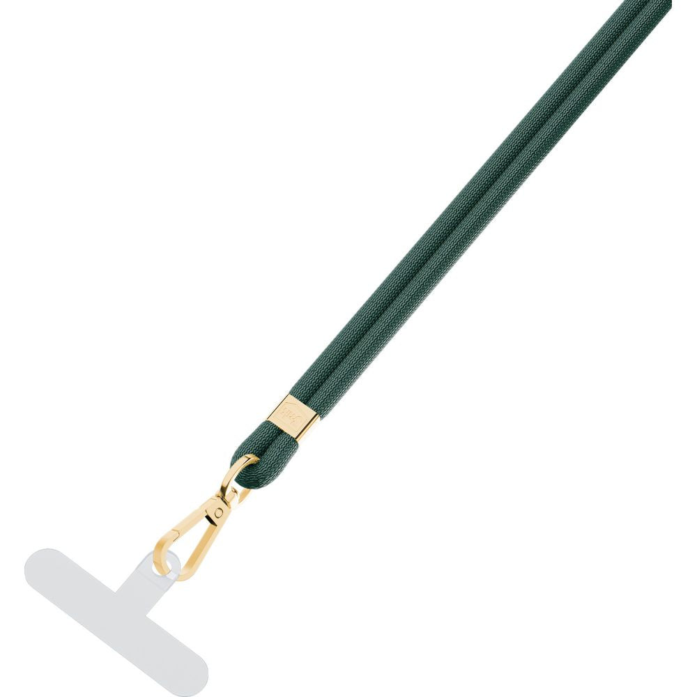 Handy-Schlüsselband 3mk EasyClip, Dunkelgrün und Golden