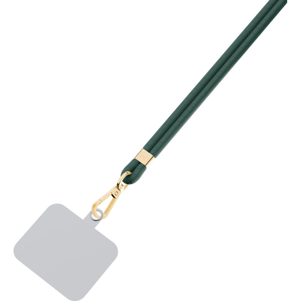 Handy-Schlüsselband 3mk EasyClip, Dunkelgrün und Golden