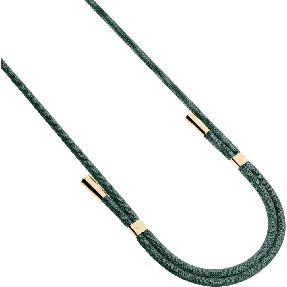 Handy-Schlüsselband 3mk EasyClip, Dunkelgrün und Golden