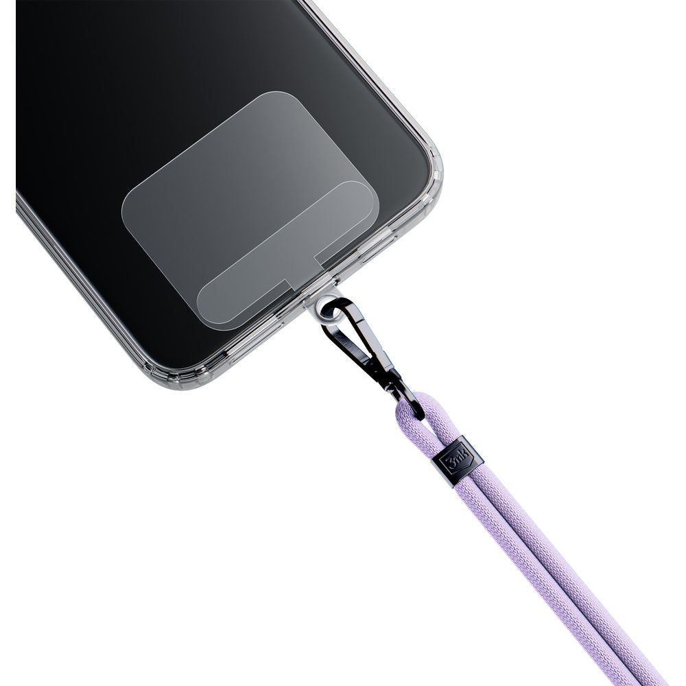 Handy-Schlüsselband 3mk EasyClip, Hellviolett und Schwarz