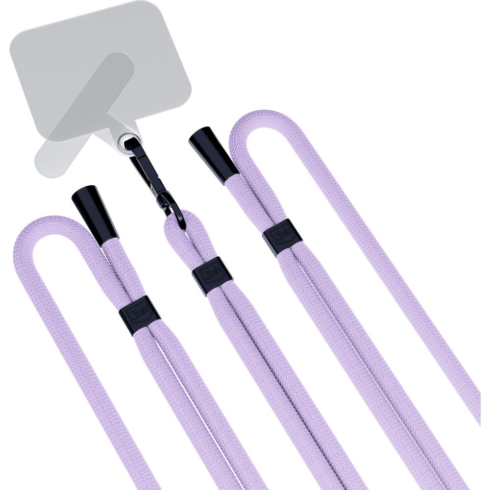 Handy-Schlüsselband 3mk EasyClip, Hellviolett und Schwarz