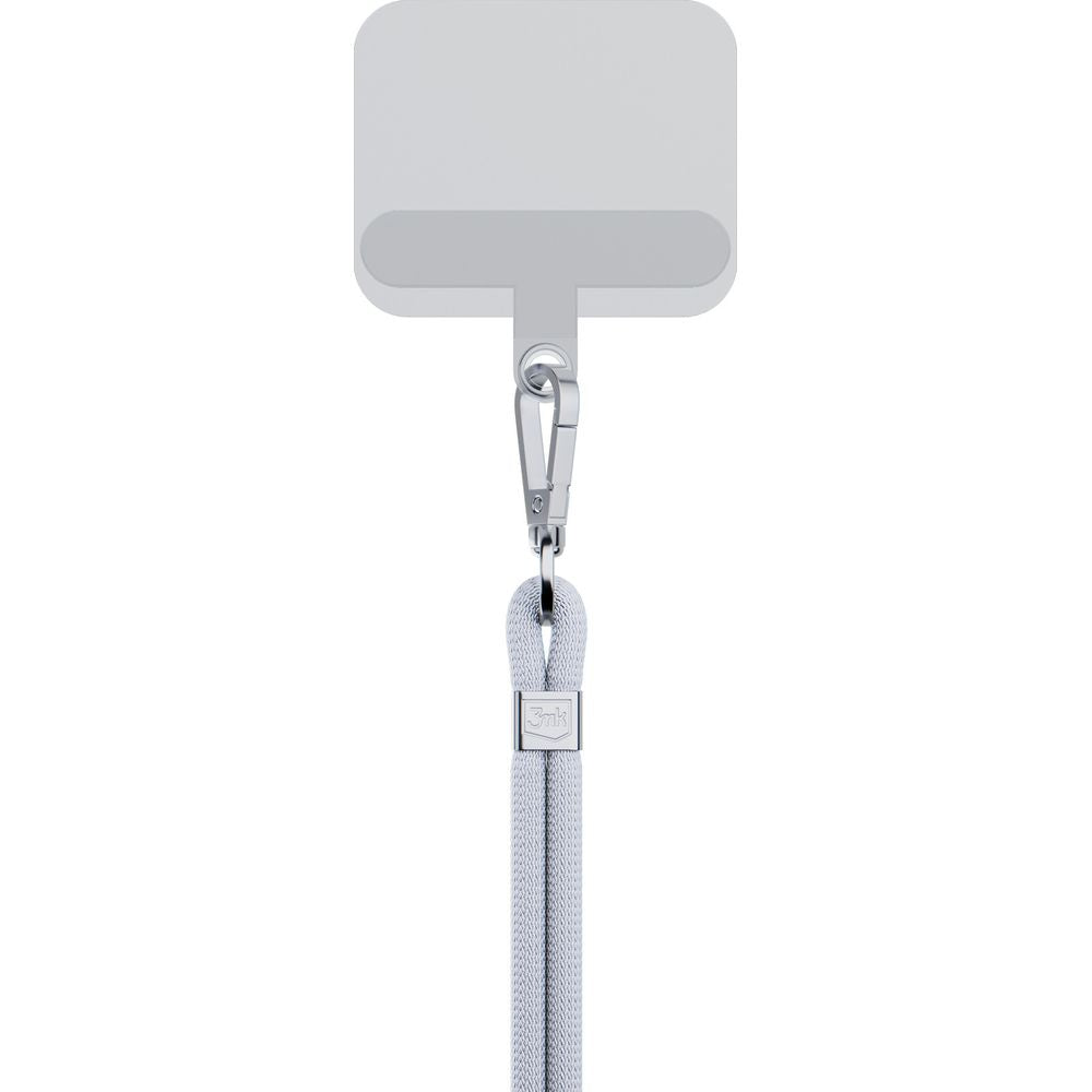 Handy-Schlüsselband 3mk EasyClip, Grau und Silbern