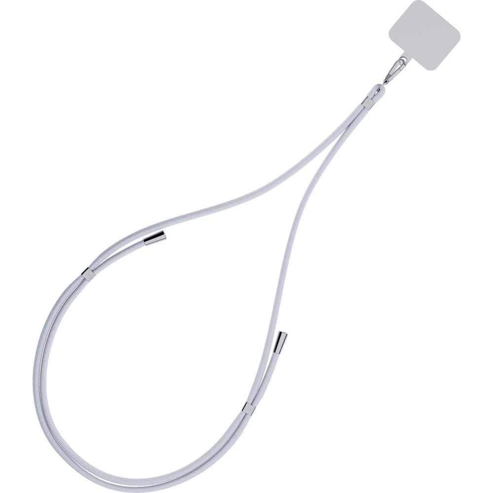 Handy-Schlüsselband 3mk EasyClip, Grau und Silbern