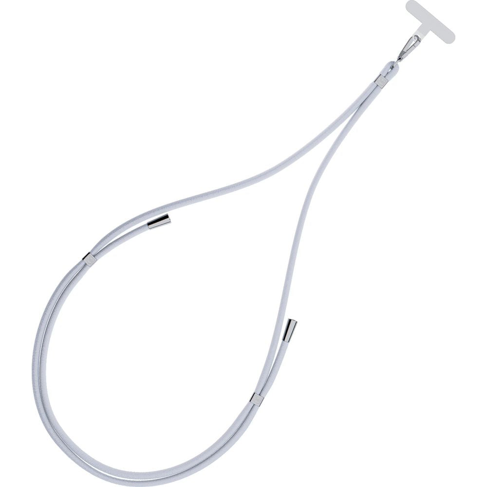 Handy-Schlüsselband 3mk EasyClip, Grau und Silbern