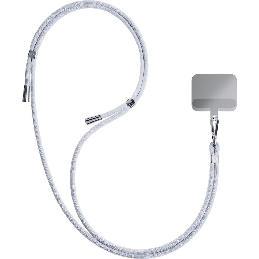 Handy-Schlüsselband 3mk EasyClip, Grau und Silbern