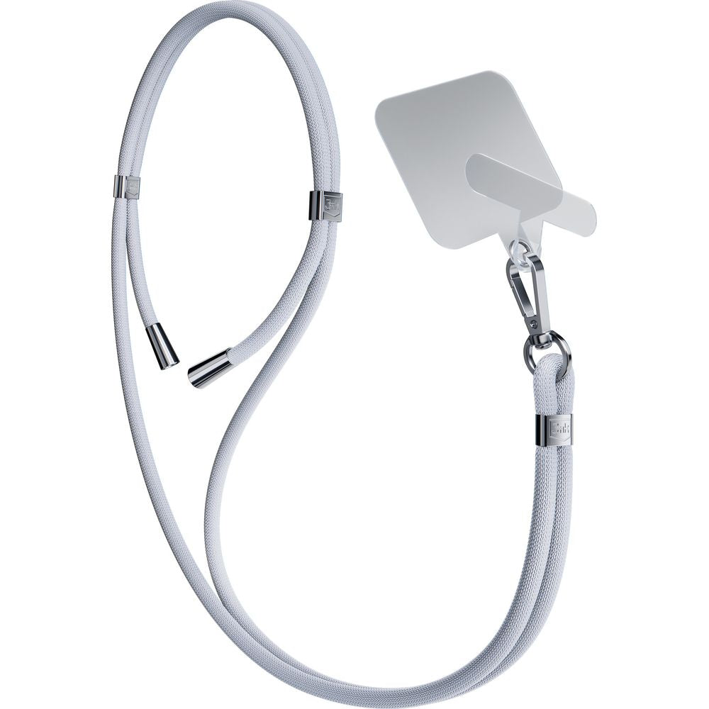 Handy-Schlüsselband 3mk EasyClip, Grau und Silbern
