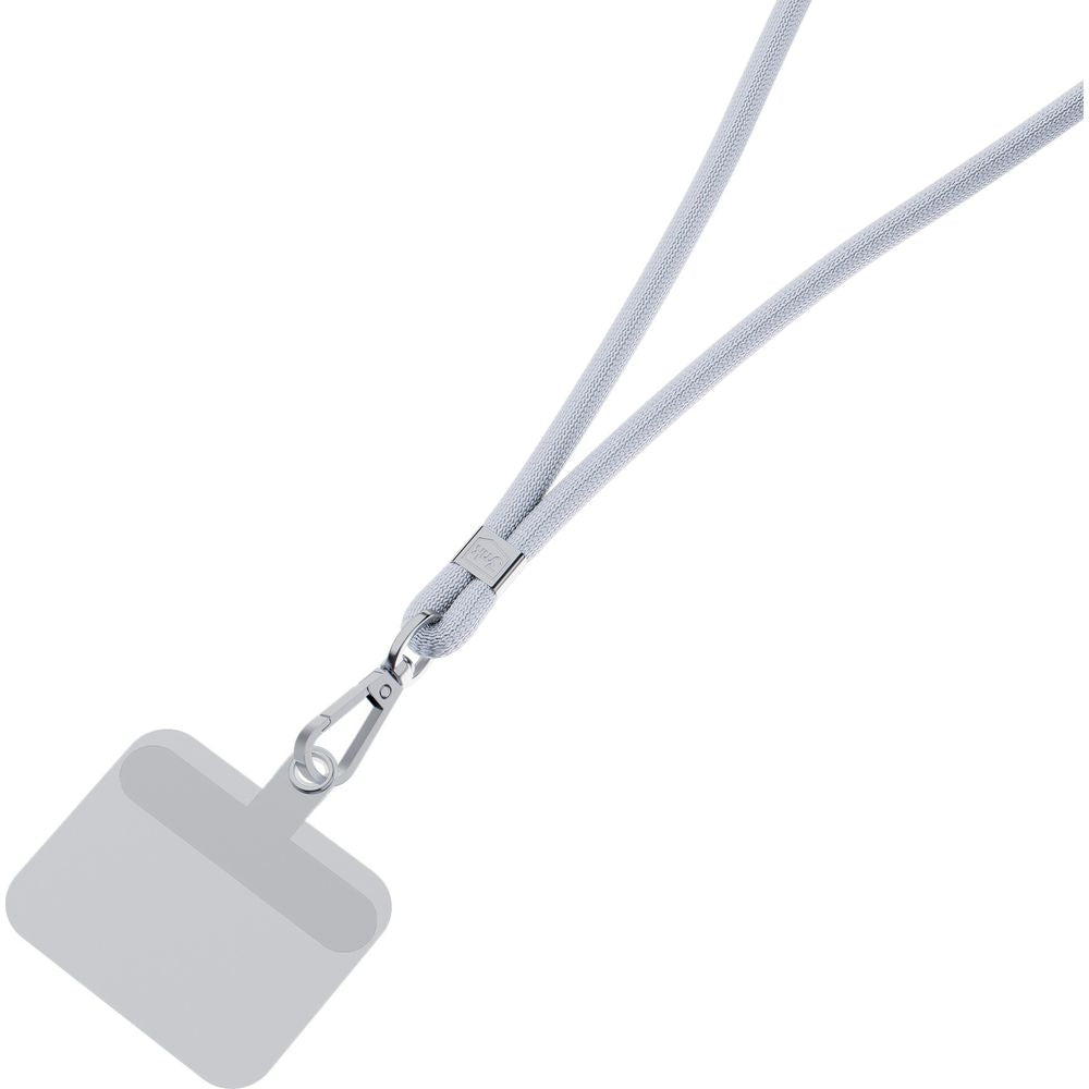 Handy-Schlüsselband 3mk EasyClip, Grau und Silbern