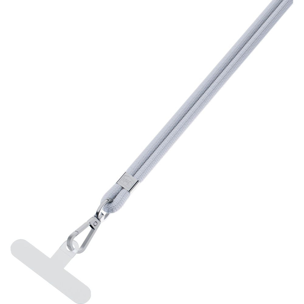 Handy-Schlüsselband 3mk EasyClip, Grau und Silbern