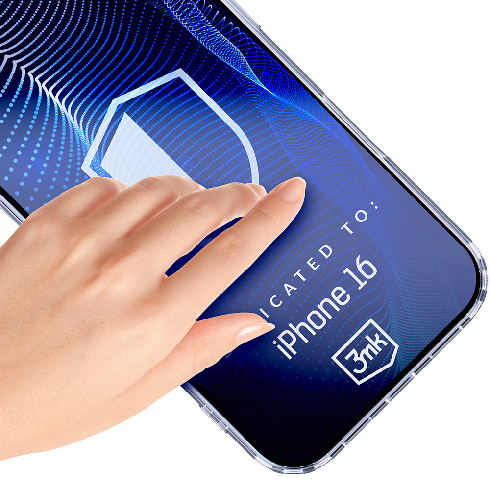 Hybridglas für iPhone 16, 3mk FlexibleGlass Pro