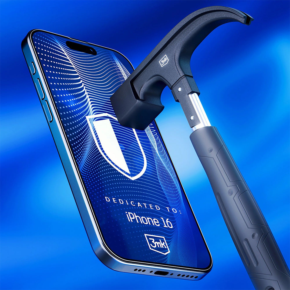 Hybridglas für iPhone 16, 3mk FlexibleGlass Pro