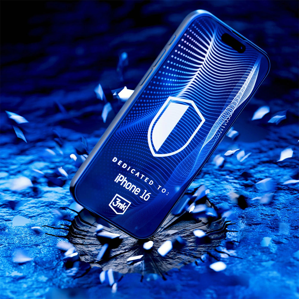 Hybridglas für iPhone 16, 3mk FlexibleGlass Pro