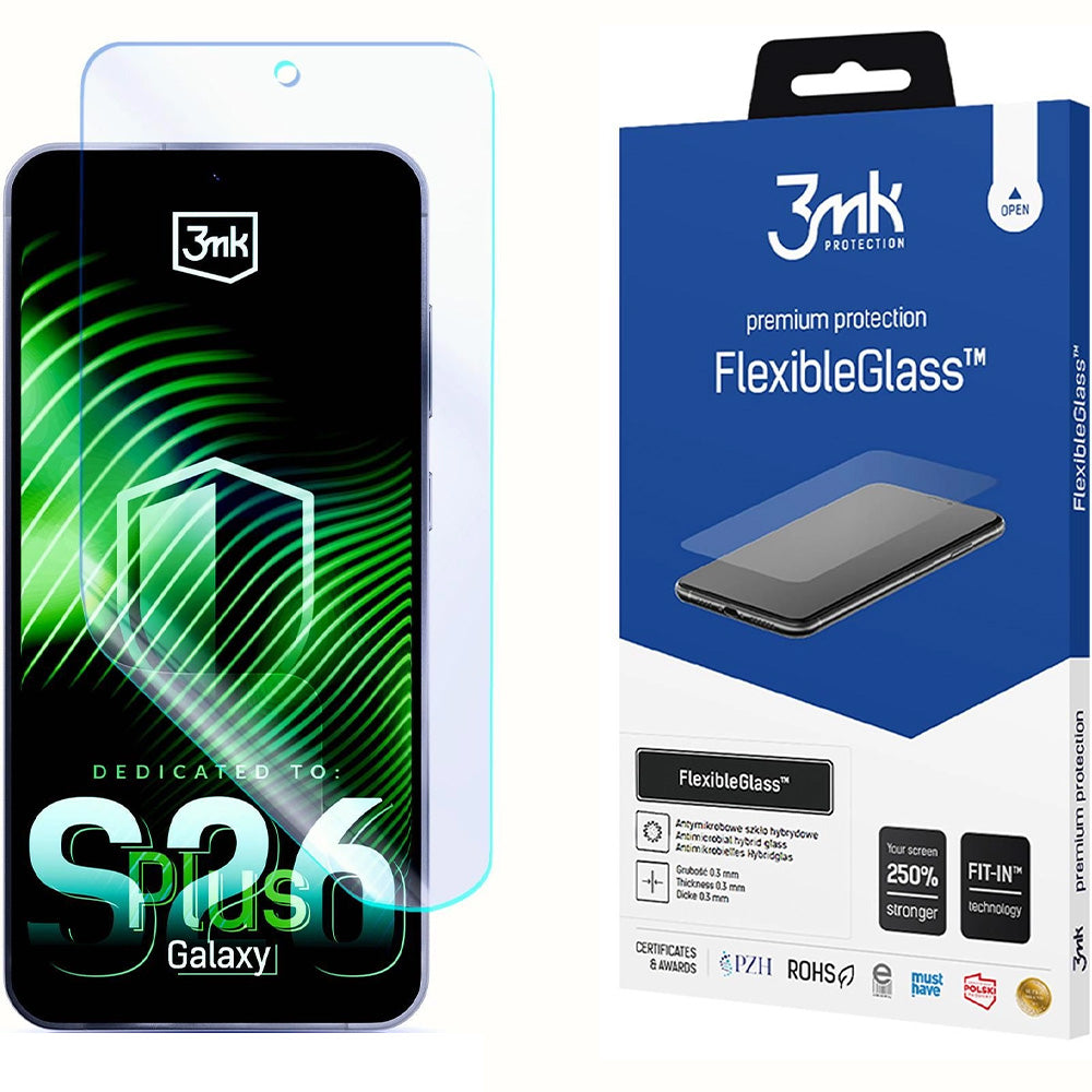 Hybridglas für Galaxy S26 Plus, 3mk FlexibleGlass