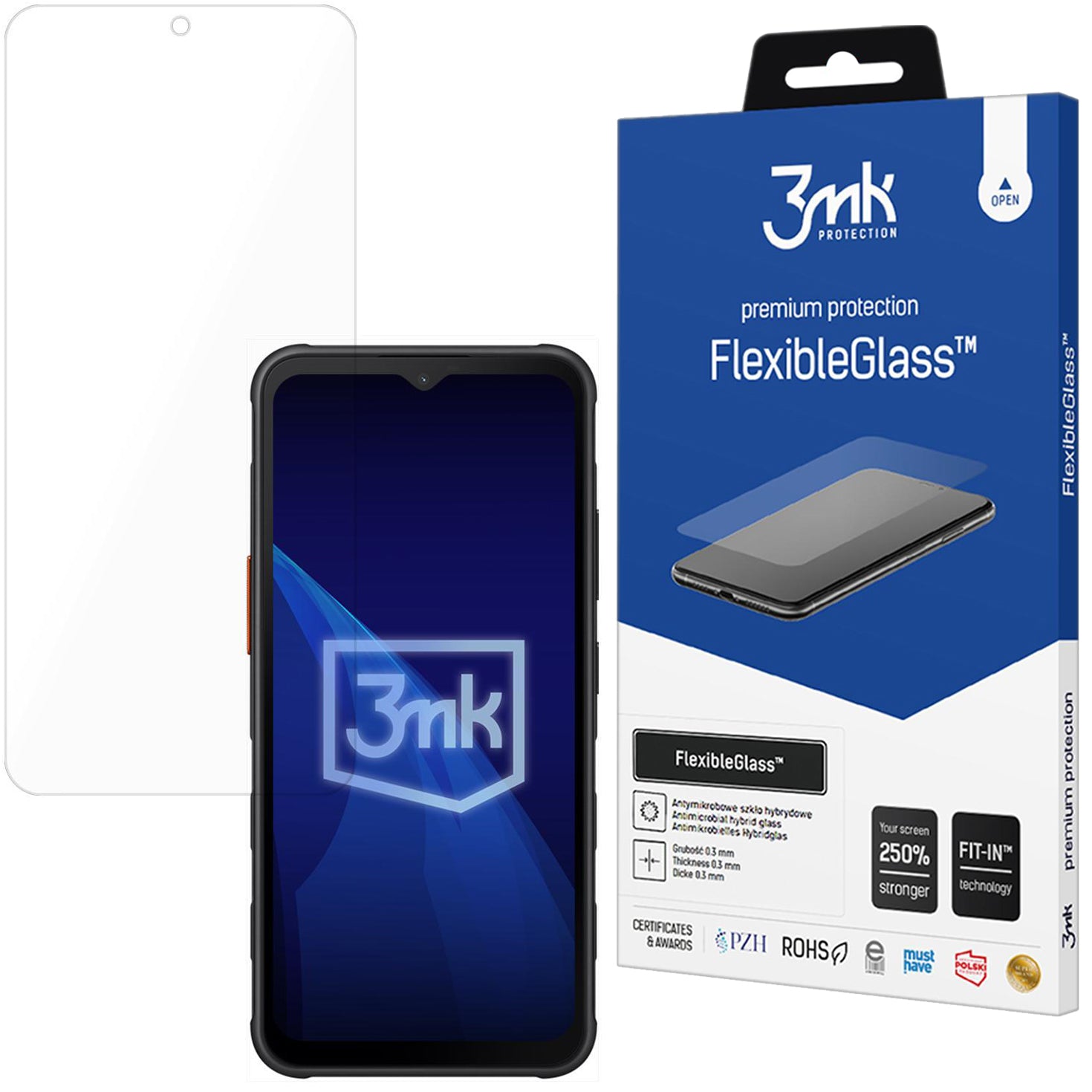 Hybridglas für Galaxy XCover 7 Pro, 3mk FlexibleGlass