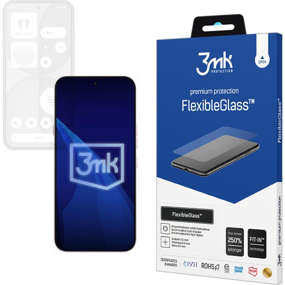 Hybridglas für Nothing Phone 4a, 3mk FlexibleGlass