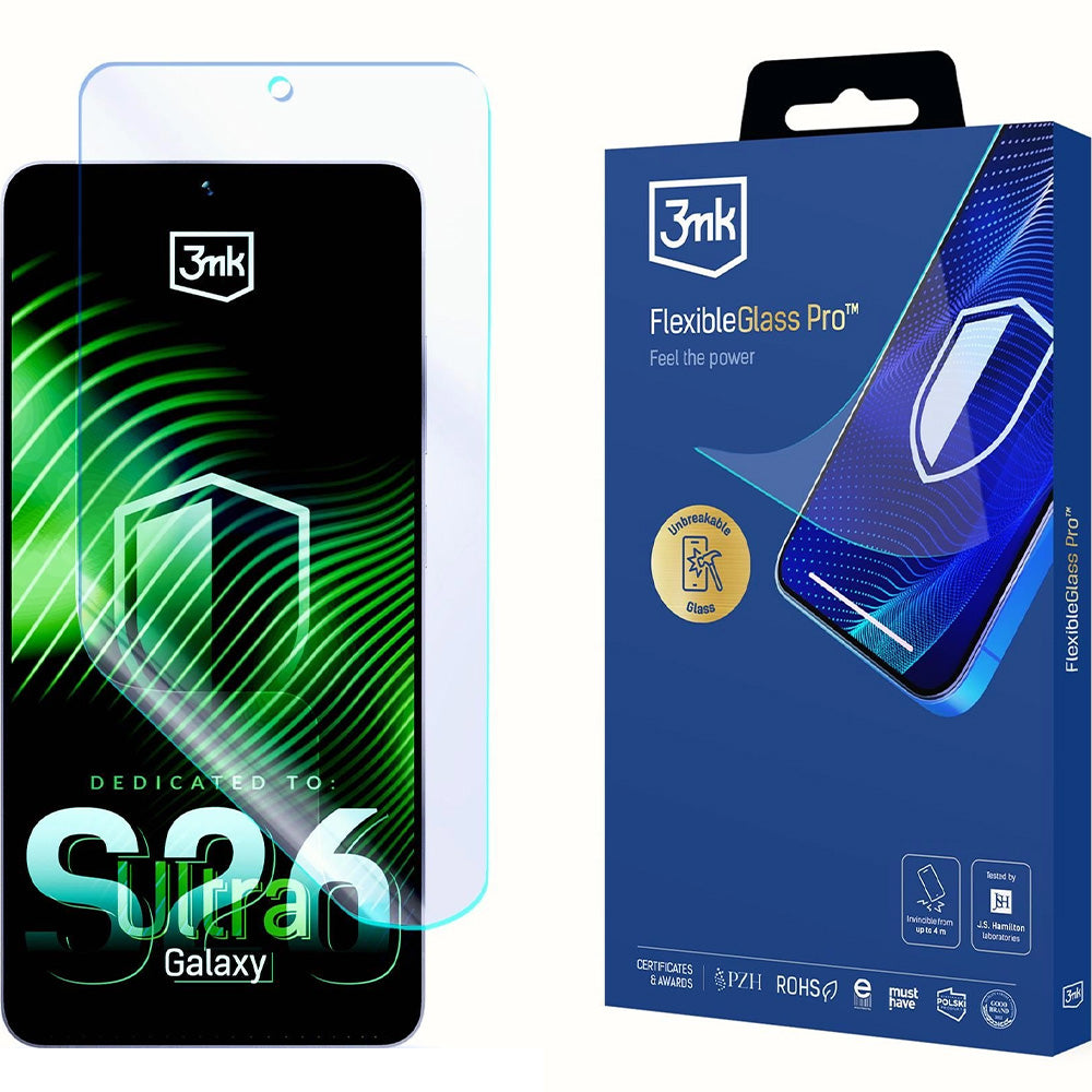 Hybridglas für Galaxy S26 Ultra, 3mk FlexibleGlass Pro