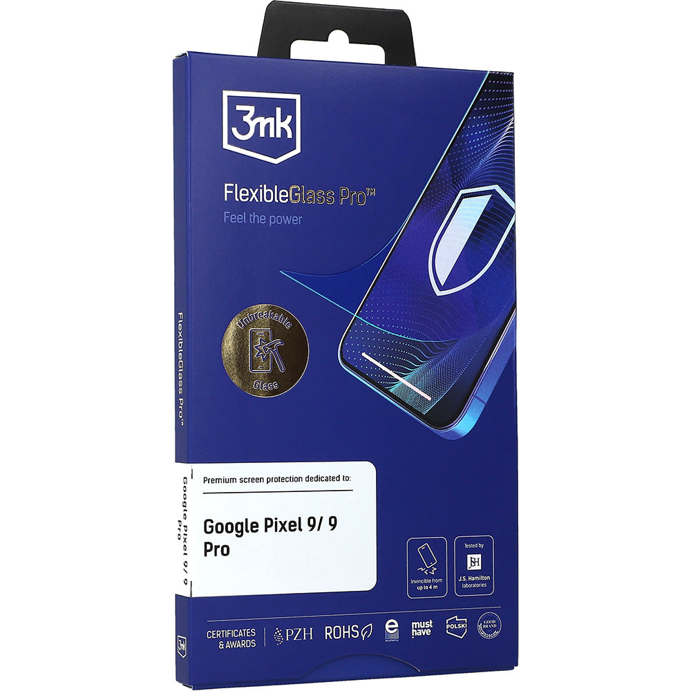 Hybridglas für Google Pixel 9 / 9 Pro, 3mk FlexibleGlass Pro