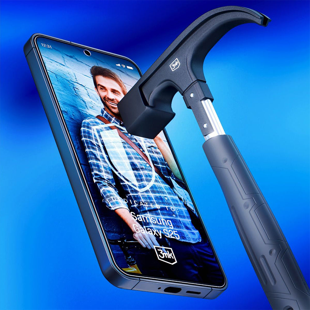 Hybridglas für Samsung Galaxy S25, 3mk FlexibleGlass Pro