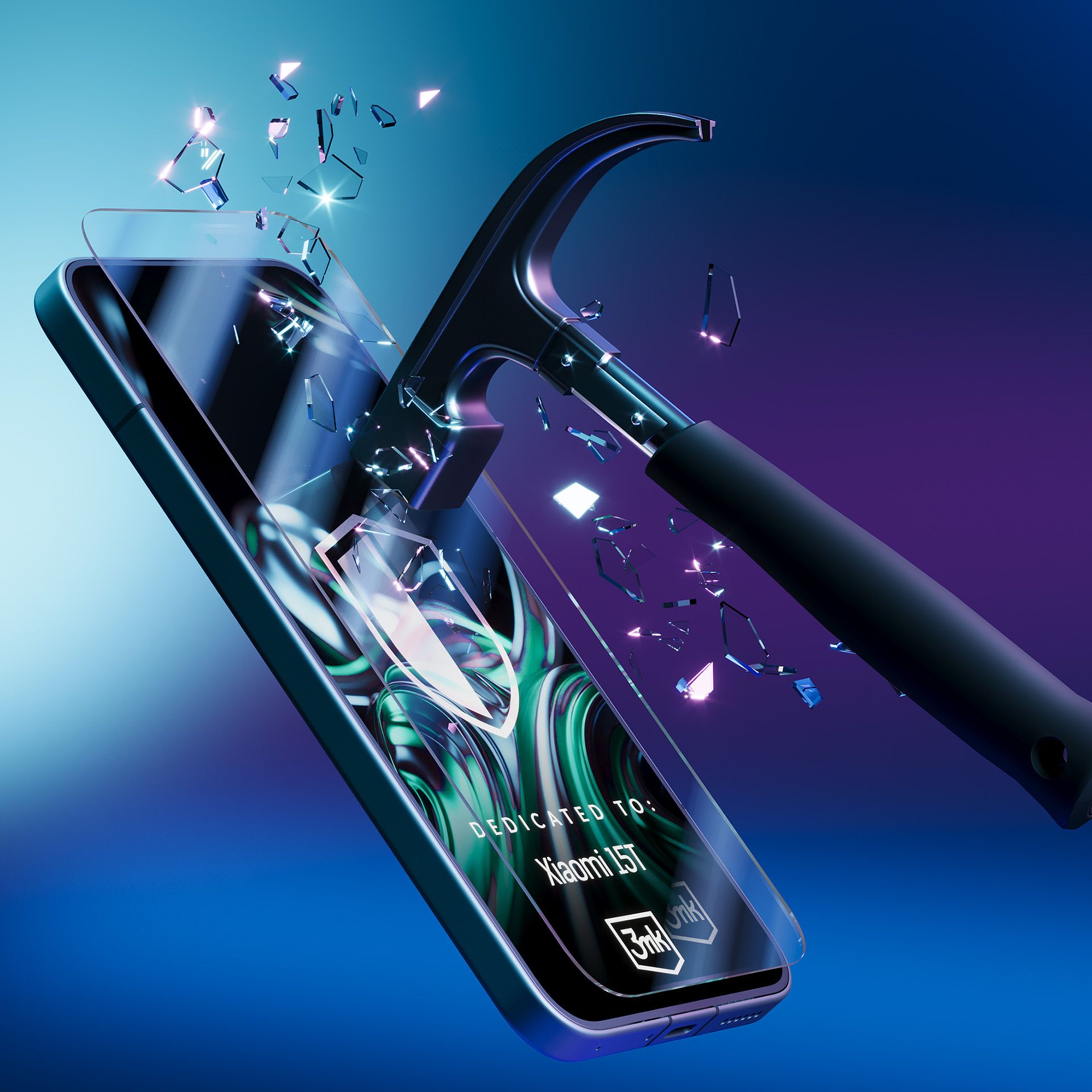 Hybridglas für Xiaomi 15T, 3mk FlexibleGlass
