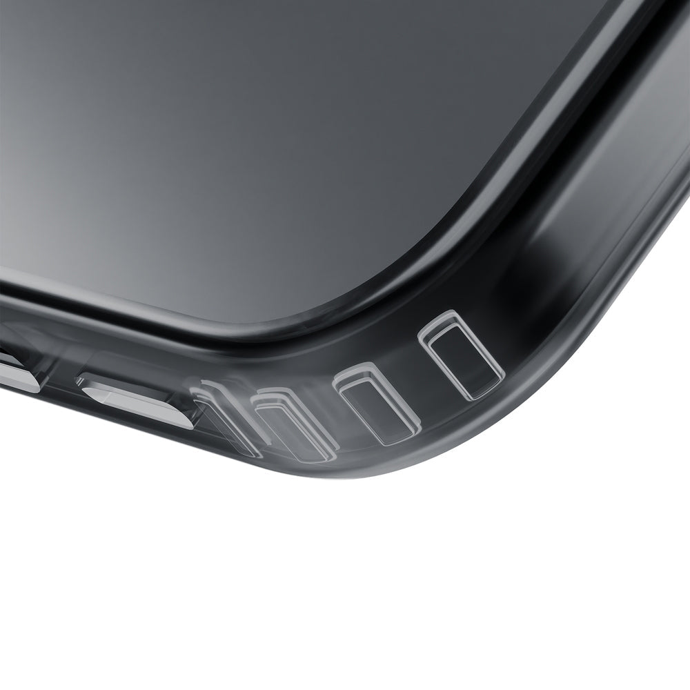 Handyhülle für iPhone 16, 3mk Frosty MagCase, Transluzent mit Schwarz