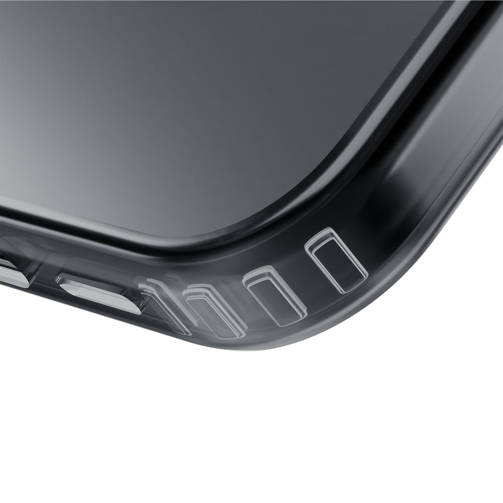 Handyhülle für iPhone 16 Pro Max, 3mk Frosty MagCase, Transluzent mit Schwarz