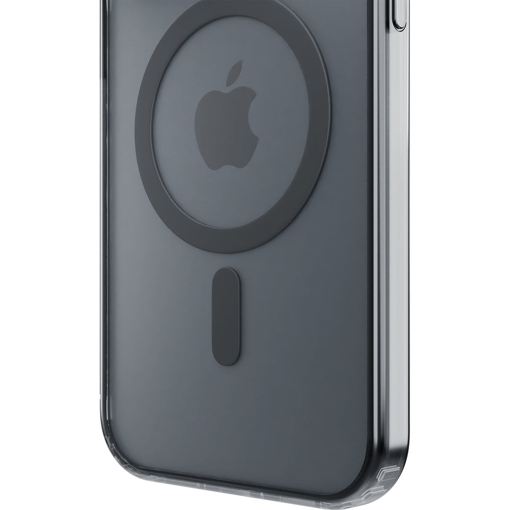 Handyhülle für iPhone 16 Pro Max, 3mk Frosty MagCase, Transluzent mit Schwarz