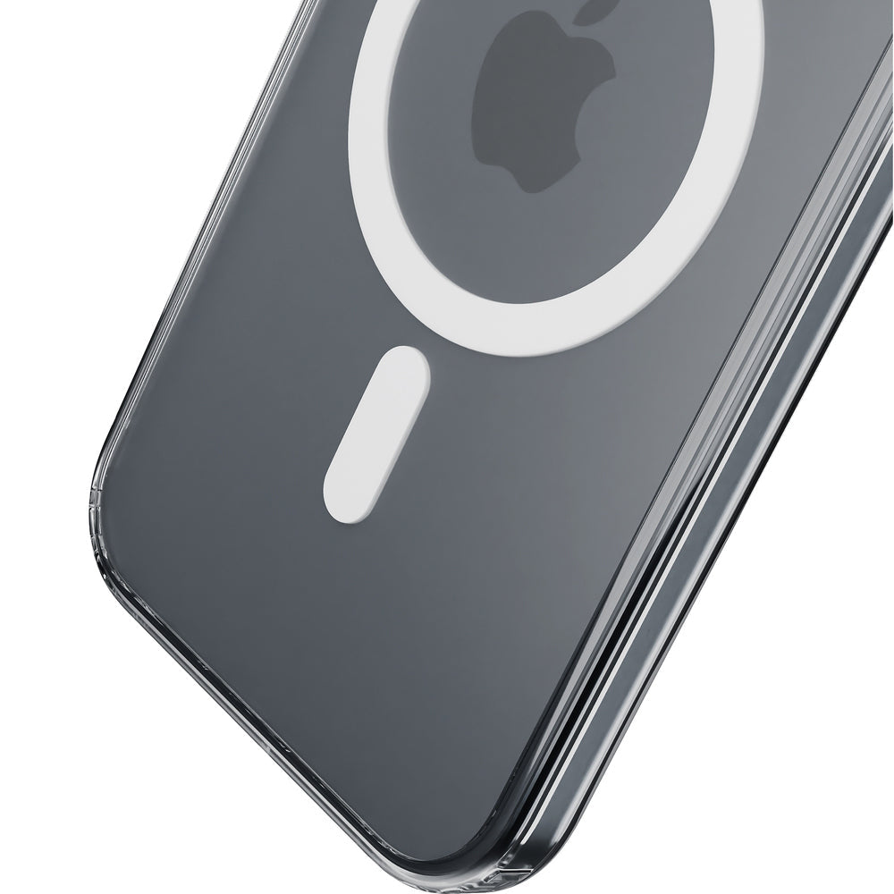 Handyhülle für iPhone 16, 3mk Frosty MagCase, Transluzent mit Weiß