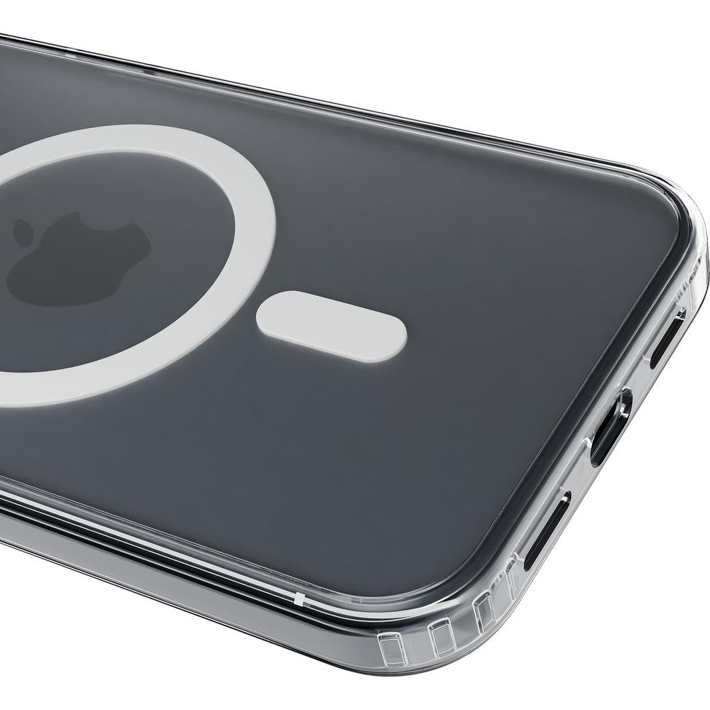 Handyhülle für iPhone 16, 3mk Frosty MagCase, Transluzent mit Weiß