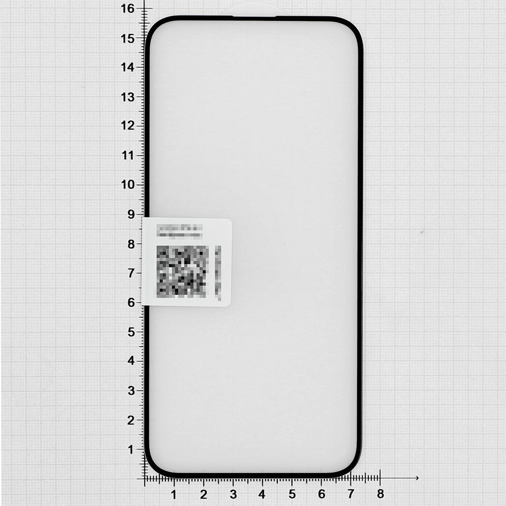 Gehärtetes Glas für iPhone 16 Plus, 3mk HardGlass Max, Schwarzen Rahmen