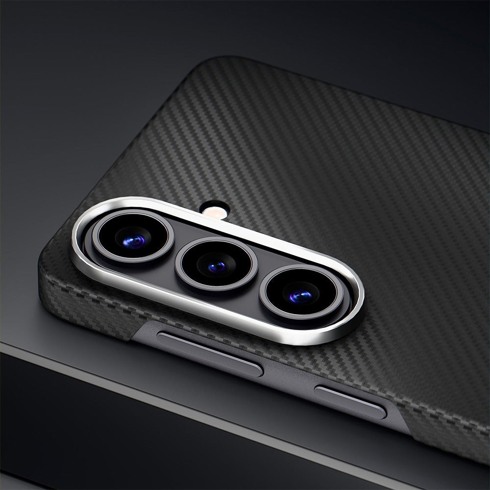 Aramid Handyhülle für Galaxy S26, 3mk Hardy Aramid MagCase mit MagSafe, Schwarz
