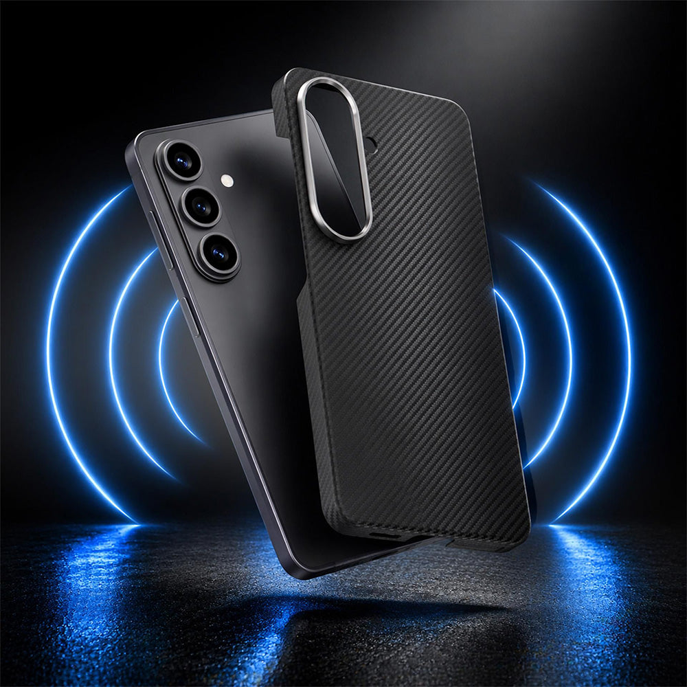 Aramid Handyhülle für Galaxy S26, 3mk Hardy Aramid MagCase mit MagSafe, Schwarz