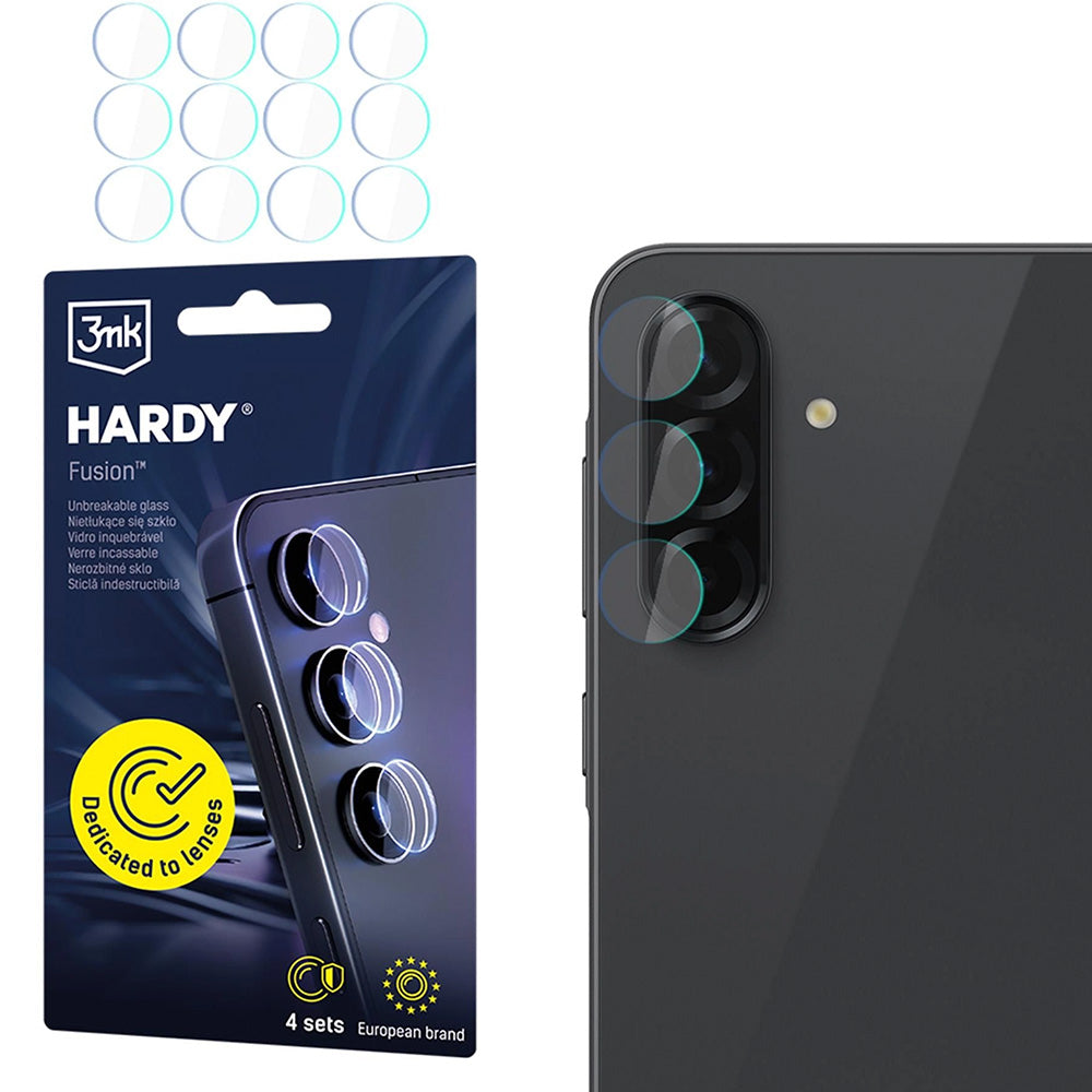 4x Hybridglas Kameraschutz für Linsen für Galaxy A57 5G / A37 5G, 3mk Hardy Fusion Lens Protection