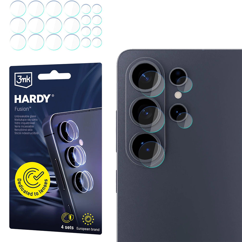 4x Hybridglas Kameraschutz für Linsen für Galaxy S26 Ultra, 3mk Hardy Fusion Lens Protection