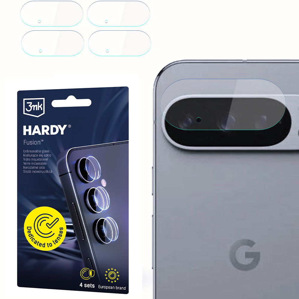 4x Hybridglas Kameraschutz für Linsen für Google Pixel 10, 3mk Hardy Fusion Lens Protection
