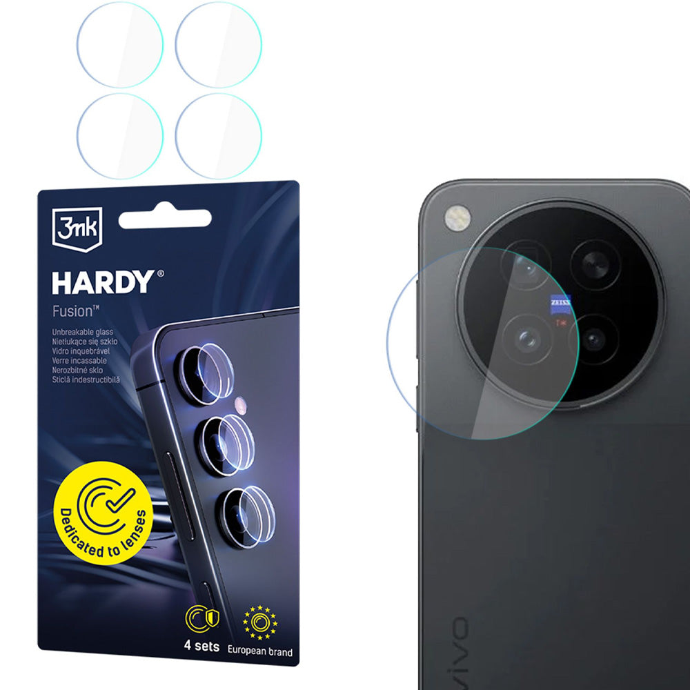 4x Hybridglas Kameraschutz für Linsen für Vivo X500 Pro, 3mk Hardy Fusion Lens Protection (1/9)