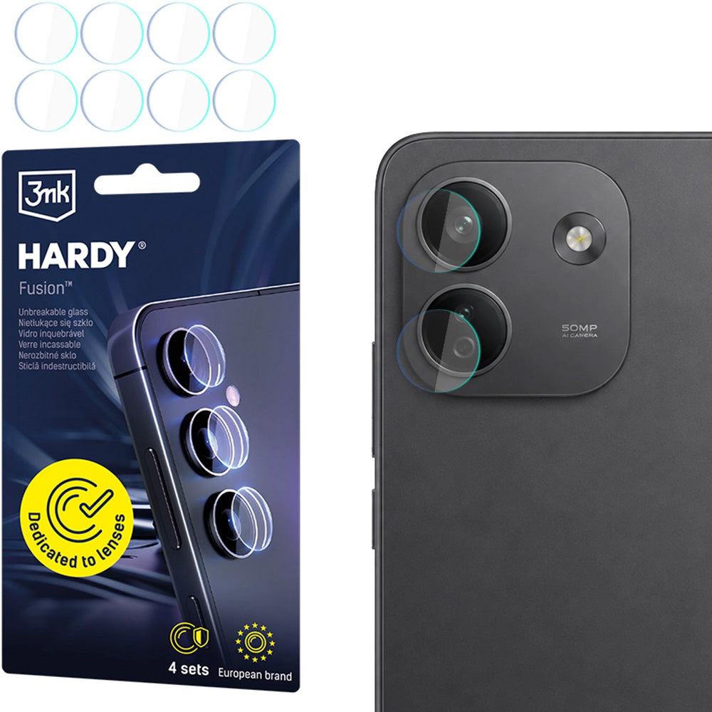 4x Hybridglas Kameraschutz für Linsen für Xiaomi Redmi Note 17 Pro Max 5G, 3mk Hardy Fusion Lens Protection (1/9)