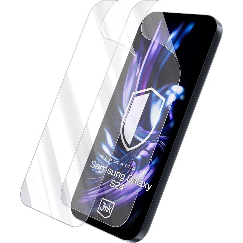 Hybridglas für Galaxy S24, 3mk Hardy Fusion, 2 Stück