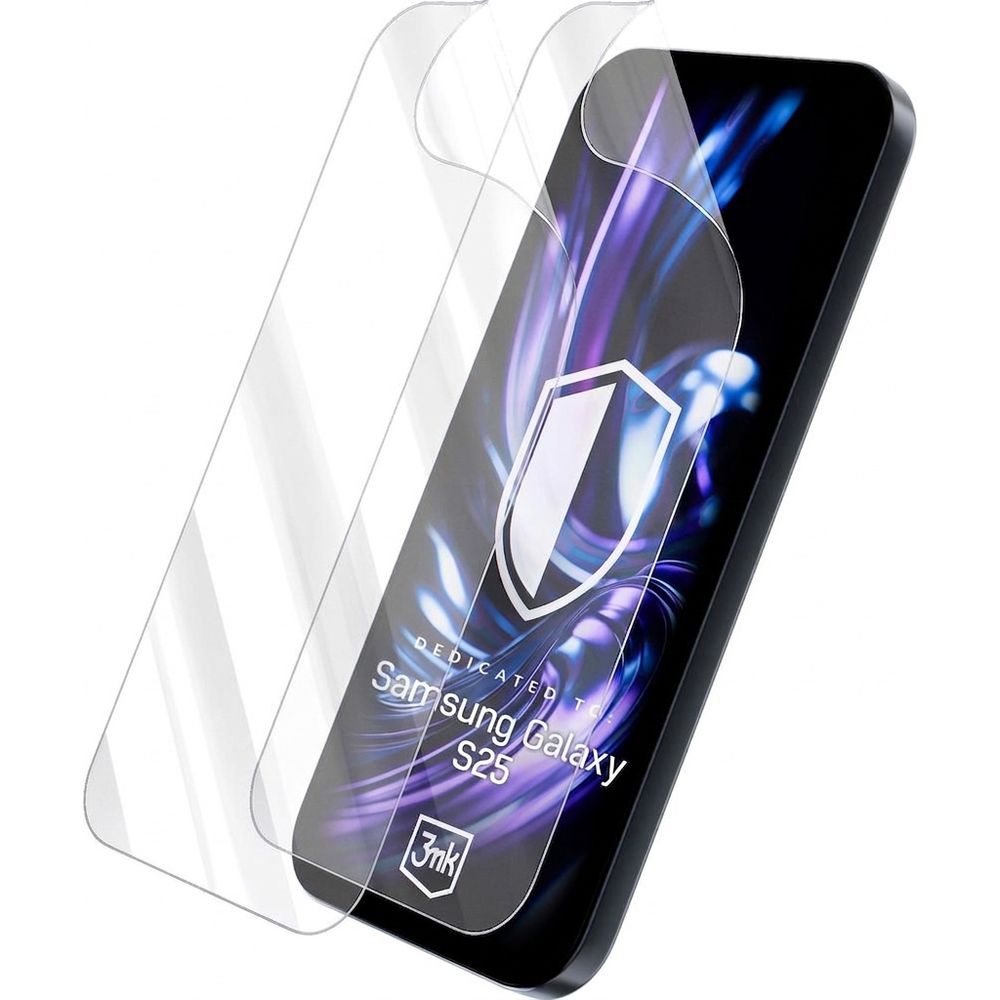 Hybridglas für Galaxy S25, 3mk Hardy Fusion, 2 Stück
