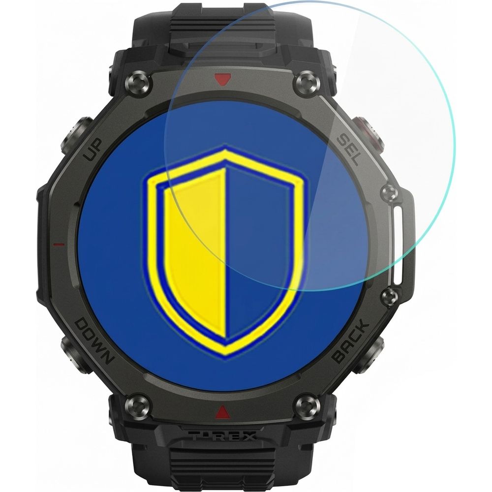 Hybridglas für Smartwatch Amazfit T-Rex 3 Pro 44 mm, 3mk Hardy Fusion, 3 Stück