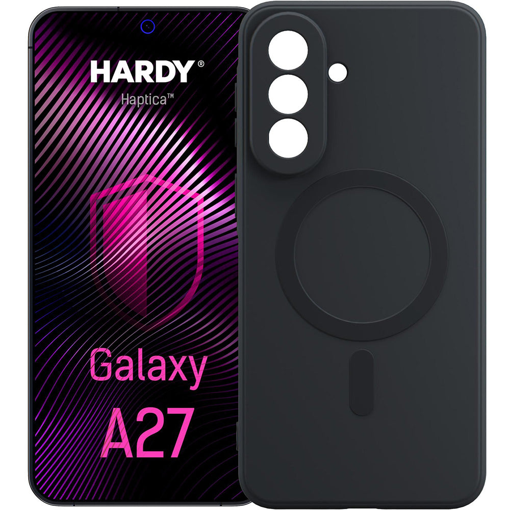 Handyhülle für Galaxy A27 5G, 3mk Hardy Haptica MagCase mit MagSafe, Schwarz