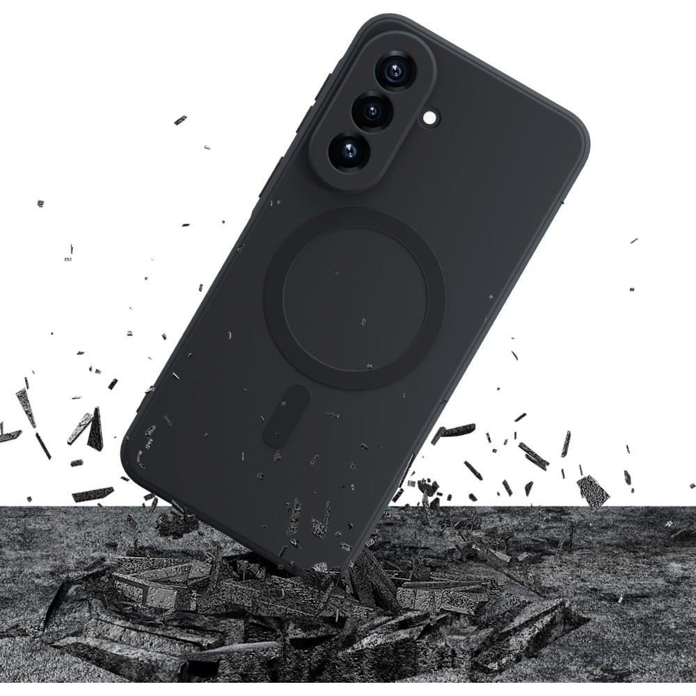 Handyhülle für Galaxy A37 5G, 3mk Hardy Haptica MagCase mit MagSafe, Schwarz